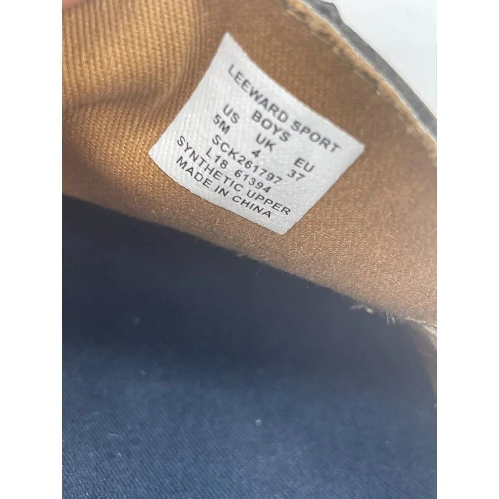 Sperry Leeward Sport Tan Boys Boat Shoe Size 5M